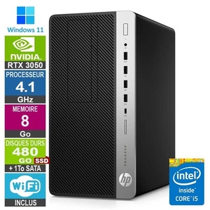 PC Gamer LPG-800G4 i5-8500 4.10GHz 8Go/480Go SSD + 1To/RTX 3050 - Photo 1/1