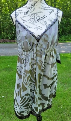 Vtg Womens Babydoll Top Y2k Fairycore Boho Sz 12 Indie Artsy Party NEW with Tags - Image 1 of 4