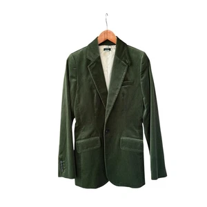 J Crew Damen Tall Olivgrün Samt Blazer Jacke Größe 4 Tall 4T 81124 - Bild 1 von 14