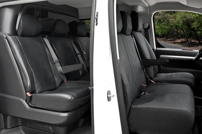 Sitzbezüge VIP Kunstleder geeignet für FIAT Scudo ab 2022 - Perfekt Angepasst - Bild 1 von 4