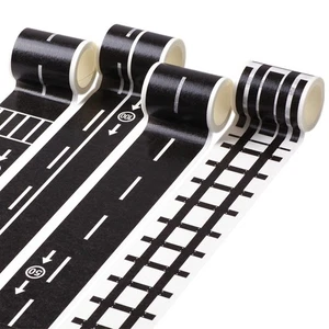 4 Rolls Car Road Tape Road Sticker Tape Slim Washi Tape Traffic Sign Stickers - Afbeelding 1 van 12