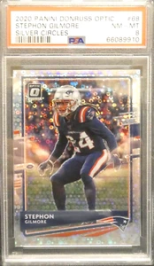 2020 Panini Donruss Optic Stephon Gilmore Silver Circles #68 PSA 8 NM-MT 079/125 - Picture 1 of 2