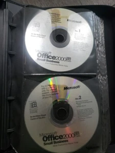 Microsoft Office 2000 Small Business Discs 1 & 2 Software CD-Rom ~TESTED~ Vtg - Picture 1 of 5