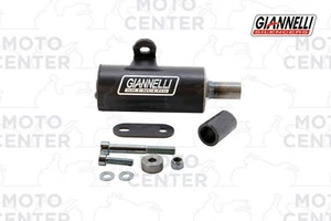 SILENZIATORE ALLUMINIO ANODIZZATO NERO MARMITTA GIANNELLI PIAGGIO VESPA PX 125 - Foto 1 di 1