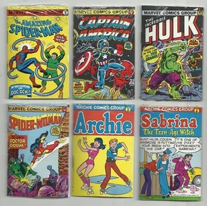 VINTAGE 1981 Marvel Bubble Funnies COMPLETE SET of 6 "Mini Comics" SEALED - Picture 1 of 2