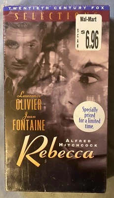 Alfred Hitchcock REBECCA  (VHS, 1990) 1940 - Laurence Oliver, Joan Fontaine New Foto 1 de 2