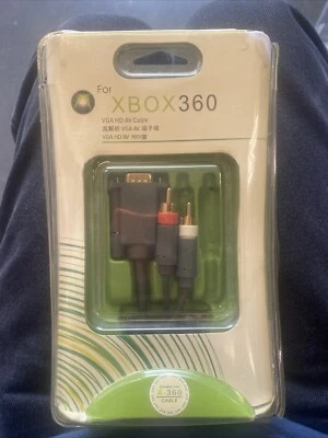 OEM VGA AV CABLE for XBOX 360 - NEW Sealed Damaged Box - Image 1 of 2
