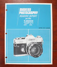 CANON FT SALES SHEET, MODERN PHOTOGRAPHY READERS REPORT/182280