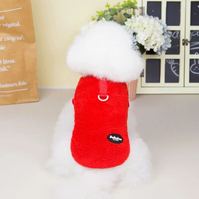 PetDog Cat Warm Fleece Vest Clothes Coat Puppy Small Dog T Shirt Sweater Jacket↟ - Image 1 of 4