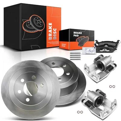 Задние боковые дисковые тормозные диски и колодки + тормозные суппорты для Dodge Dakota 2003-2004 - Изображение 1 из 4