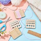 Needle Gauge And Ruler Crochet Accessories Knitting Tool Measuring Tools