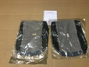 TRIUMPH YKC 3081 YKC 3091 SPIT 1500 B & W HOUND'S TOOTH LH & RH SEAT BASE COVER - Picture 1 of 5