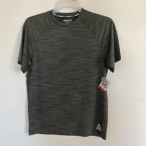 Nwt Reebok Mens T Shirt Sz S Adult Dark Gray Heather Workout Athletic - Picture 1 of 6