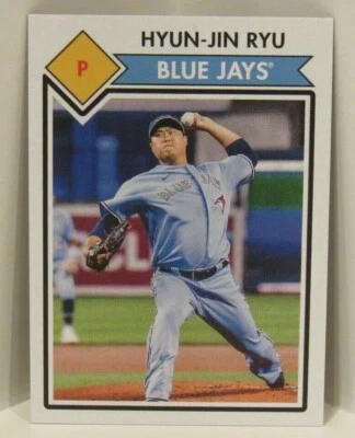 Hyun-Jin Ryu 2021 Topps 582 Montgomery Club Exclusive #5 Toronto Blue Jays - Image 1 of 2