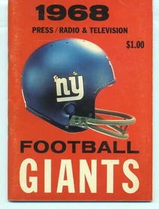 1968 N.Y. Giants FB Press/Media Guide Ex Condition - Picture 1 of 1
