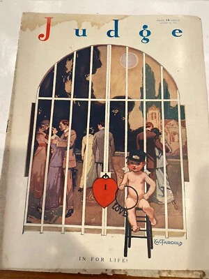 Judge magazine  AUG 10, 1912    G John Gruelle Fairchild cover - Image 1 of 4