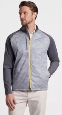 New Peter Millar Endeavor Elite Hybrid Mens Jacket XXL Gale Iron Full Zip Coat - Image 1 of 4