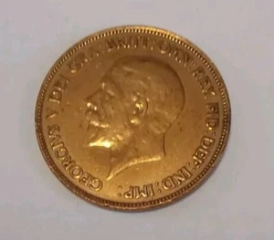 Great Britain 1929 George V British One Penny AU Bronze Coin- KM#838 - Picture 1 of 6