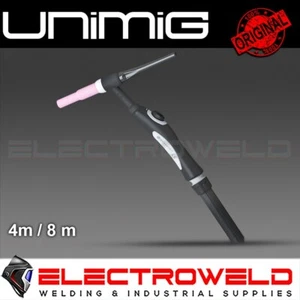 Unimig Welding SR17 TIG Torch 4m 8m Air Cooled 35/50 ACDC Gun SR-17-4MCP50-1 - Picture 1 of 6