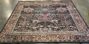 RUST / GREEN 6'-0" x 6'-0" Flaw in Rug, Reduced Price 1172671579 TSN114P-6SQ - Picture 1 of 4