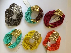 Pulsera de mayordomo multihilo con cuentas para dama varios colores - Imagen 1 de 18