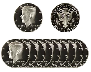 1994 S PROOF CLAD KENNEDY HALF DOLLAR ROLL (20 COINS) - Picture 1 of 2