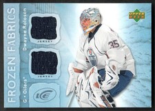 2007-08 Upper Deck Ice Frozen Fabrics Dwayne Roloson Jersey #FF-DR Edmonton