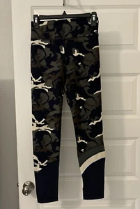 The Upside Damen Gr. 8 Leggings Tennis Yoga Sport sportlich blau Tarnmuster Activewear - Bild 1 von 19