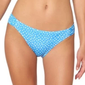 Jessica Simpson Womens Bikini Bottom Light Blue Dot Print Large - Picture 1 of 5