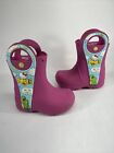 Girls Crocs Shoes Waterproof Rubber Slip-On Rain Boots Hello Kitty Pink 8