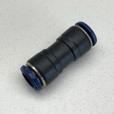 (4-Pack) Nylon 3/8" OD Tube Push-to-Connect Inline Union Coupling Fitting - Image 1 of 4