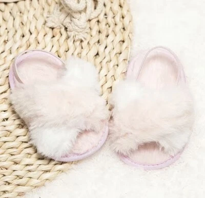 Toddler Faux Fur Slipper - Open Toe (NWT) - Image 1 of 3