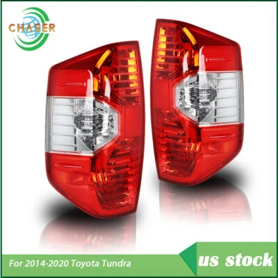 Luces traseras de freno traseras rojas para conductor y pasajero Toyota Tundra 2014-2020 Foto 1 de 4