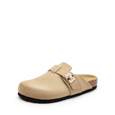 Women Clogs Mules Cork Footbed Slip-On Shoes with Arch Support - Image 1 of 2