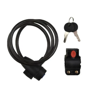 Bicycle Lock Anti Theft Key Steel Security Durable Hardware Locker Cycling Bike - Picture 1 of 9