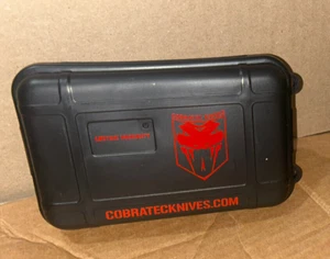 COBRATEC KNIVES CASE PROTECTIVE SNAP HARD SHELL Dust & Water Proof Dry Box - Picture 1 of 4