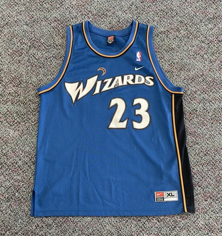 Nike Washington Wizards Michael Jordan Jersey Size XL NBA Basketball Used Blue Cover