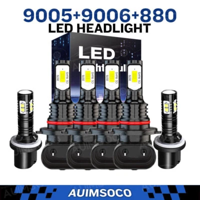 Faro LED luz antiniebla de haz alto bajo para Cadillac DeVille 1998 1999-2005 blanco Foto 1 de 4