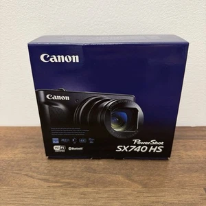 Canon PowerShot SX740 HS Point & Shoot Camera Black US Model 2955C001 3.0" LCD - Picture 1 of 10
