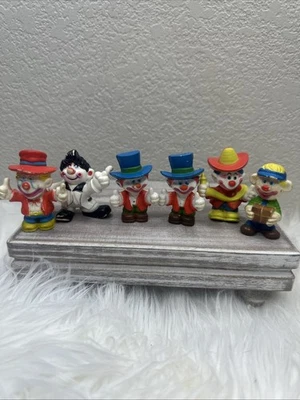 Mego Corp Payaso Alrededor PVC Figuras Lote de 6 Juguetes Payasos De Colección Años 80! Foto 1 de 4