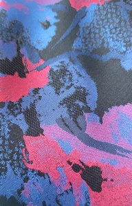 Vintage ALAIN DELON Designer SEIDENKRAWATTE Paris Jacquard ABSTRAKT dunkel coole Palette - Bild 1 von 4