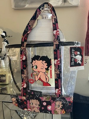 Bolso de Mano Betty Boop Transparente con Bolsa para Monedas  Foto 1 de 3