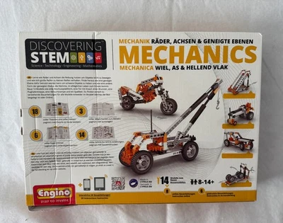Engino Discovering STEM Mechanics Wheels Axles Inclined Planes 14 Models NEW - Image 1 of 4