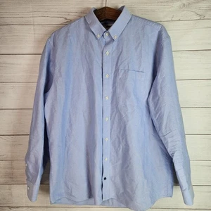 Herren Taylor Stitch Hemd Blau Button Down Langarm Größe 46 - Bild 1 von 10