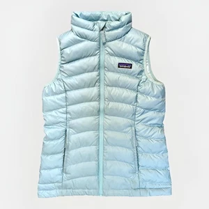 Patagonia Nano Puffweste Daunen Medium hellblau ärmellos wattiert gebraucht, in einwandfreiem Zustand - Bild 1 von 13