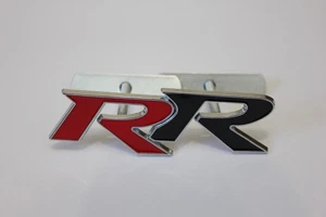 Mugen RR Black Red Grill Car Badge Emblem 110mm x 33mm - Bild 1 von 3