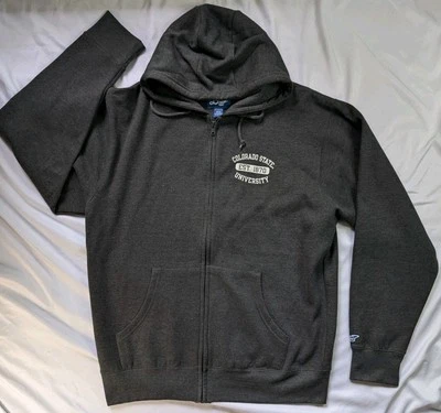 Sudadera con capucha con cremallera de la Universidad Estatal de Colorado talla L nueva con etiquetas por Blue84 logotipo en la parte posterior  Foto 1 de 4