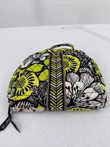 Vera Bradley Citron Jewelry Bag Yellow Black Handle  - Picture 1 of 9