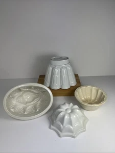 Moldes de gelatina de cerámica vintage x 4 - Incluye Copeland y Shelley - Diseño de carcasa - Imagen 1 de 18