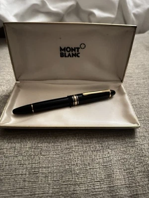 Pluma Estilográfica Montblanc Meisterstuck 146 14K Est. Oro negro 1985 Foto 1 de 4